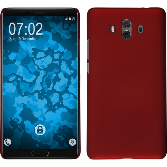 Hardcase für Huawei Mate 10 gummiert rot