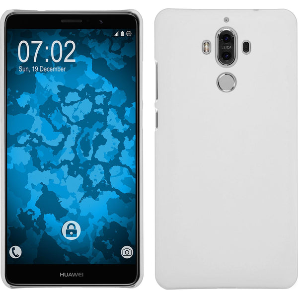 Hardcase für Huawei Mate 9 gummiert weiﬂ