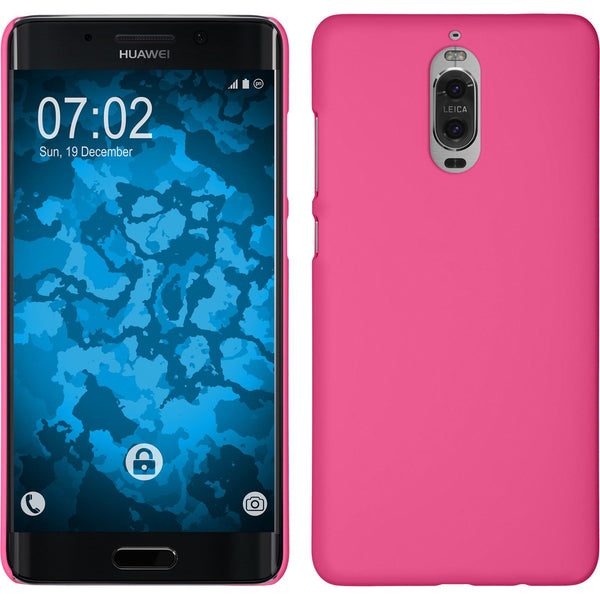 Hardcase für Huawei Mate 9 Pro gummiert pink