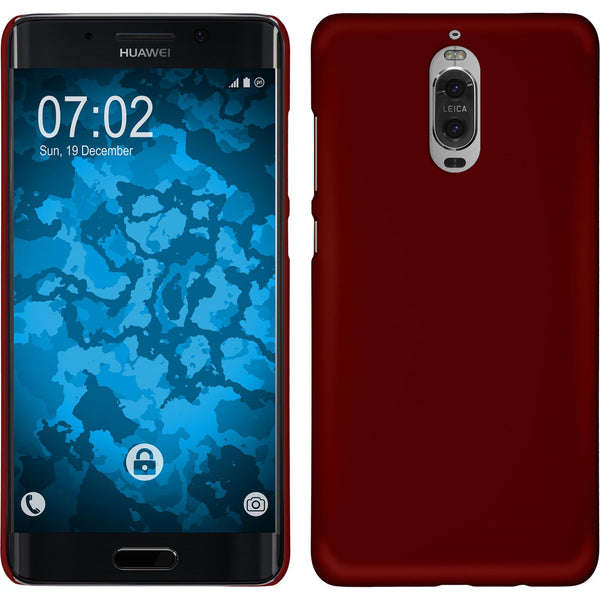 Hardcase für Huawei Mate 9 Pro gummiert rot