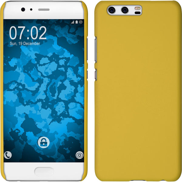 Hardcase für Huawei P10 Plus gummiert gelb