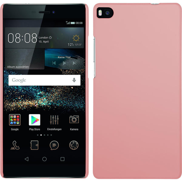 Hardcase für Huawei P8 gummiert rosa