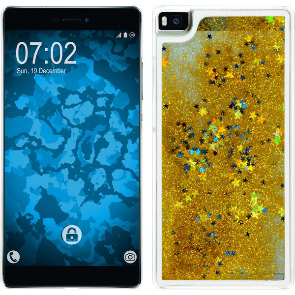 Hardcase für Huawei P8 Stardust gold