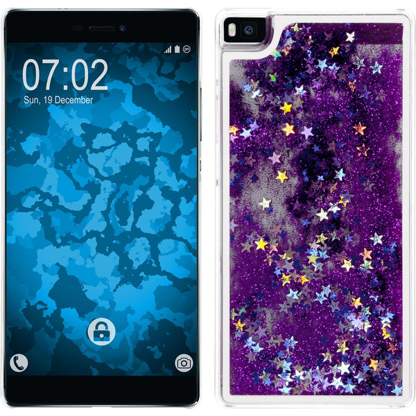 Hardcase für Huawei P8 Stardust lila