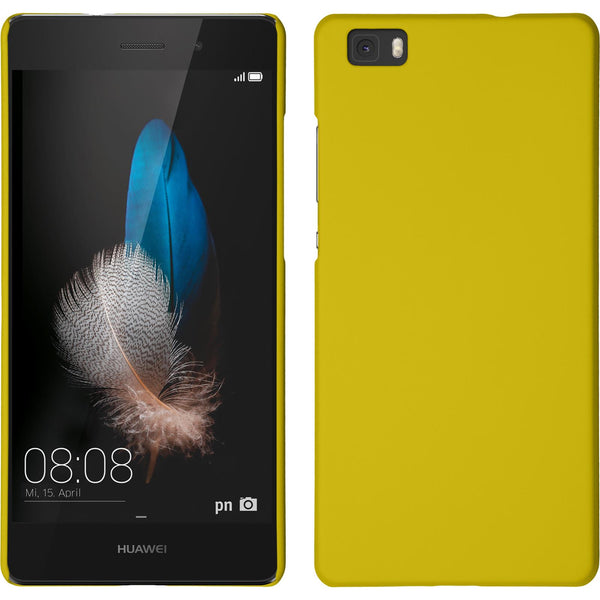 Hardcase für Huawei P8 Lite 2015 (1.Gen.) gummiert gelb