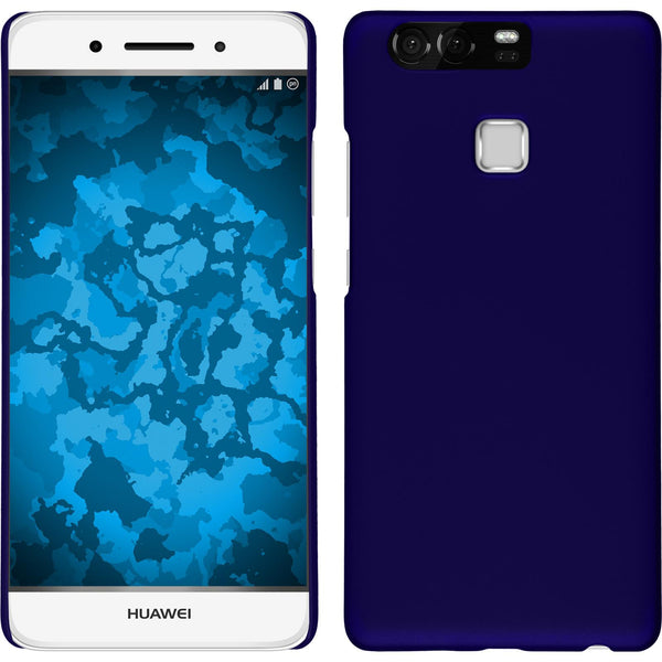 Hardcase für Huawei P9 gummiert blau