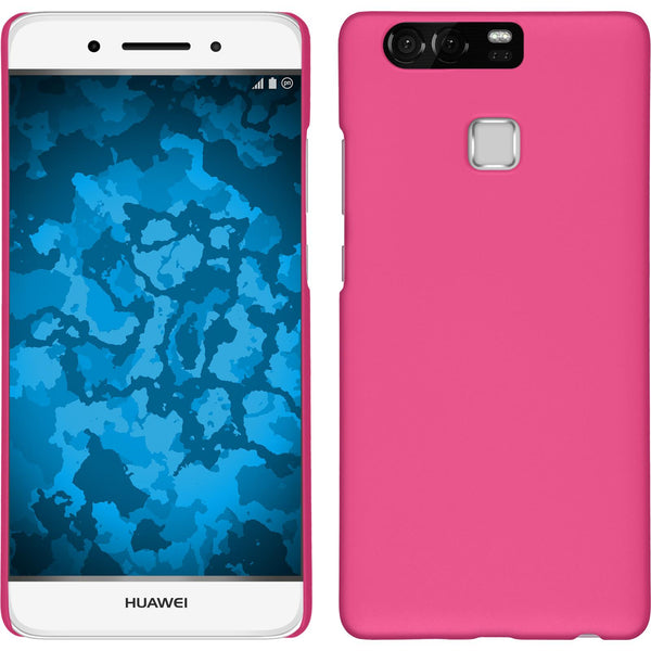 Hardcase für Huawei P9 gummiert pink