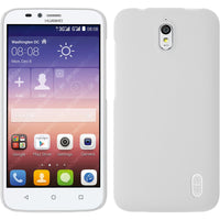 Hardcase für Huawei Y625 gummiert weiﬂ