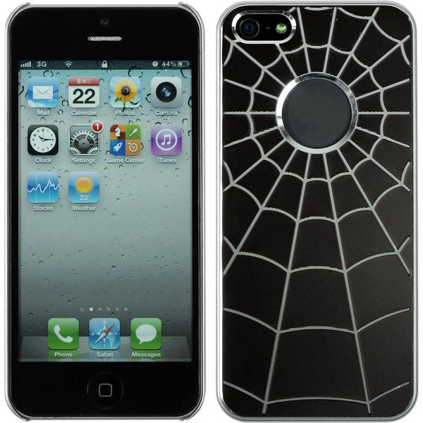 Hardcase für Apple iPhone 5 / 5s / SE Spiderweb braun