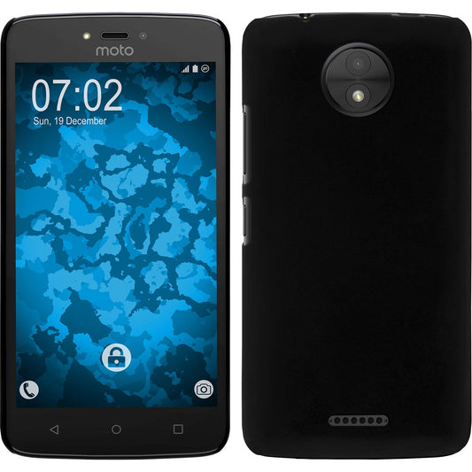 Hardcase für Lenovo Moto C gummiert schwarz