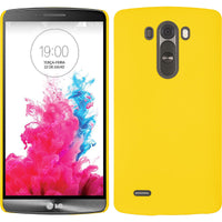 Hardcase für LG G3 gummiert gelb