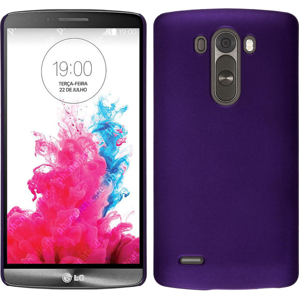 Hardcase für LG G3 gummiert lila