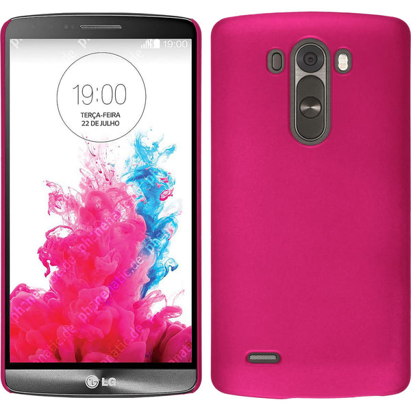 Hardcase für LG G3 gummiert pink