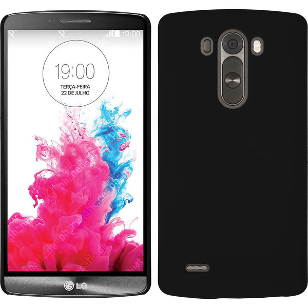 Hardcase für LG G3 gummiert schwarz