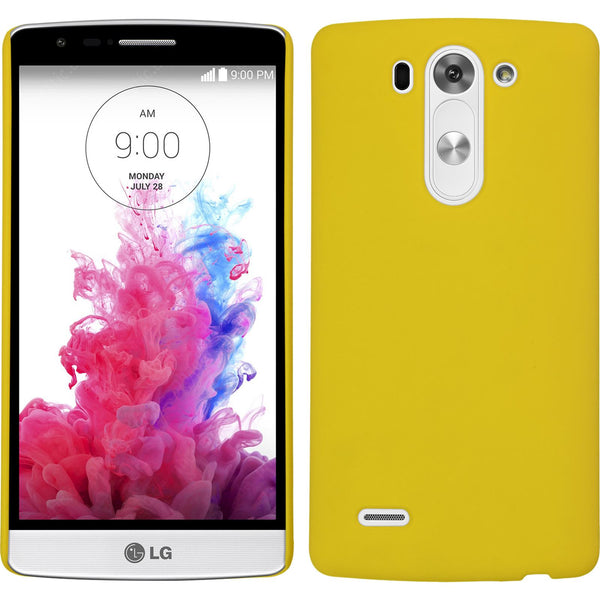 Hardcase für LG G3 S gummiert gelb