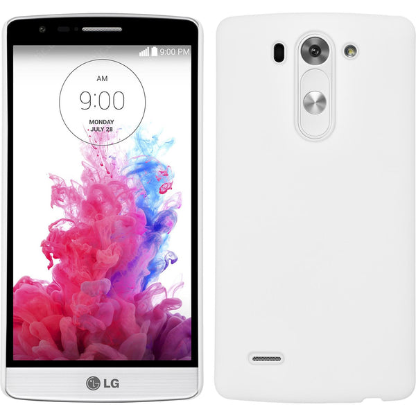 Hardcase für LG G3 S gummiert weiﬂ