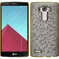 Hardcase für LG G4 Hexagon silber