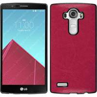 Hardcase für LG G4 Lederoptik pink