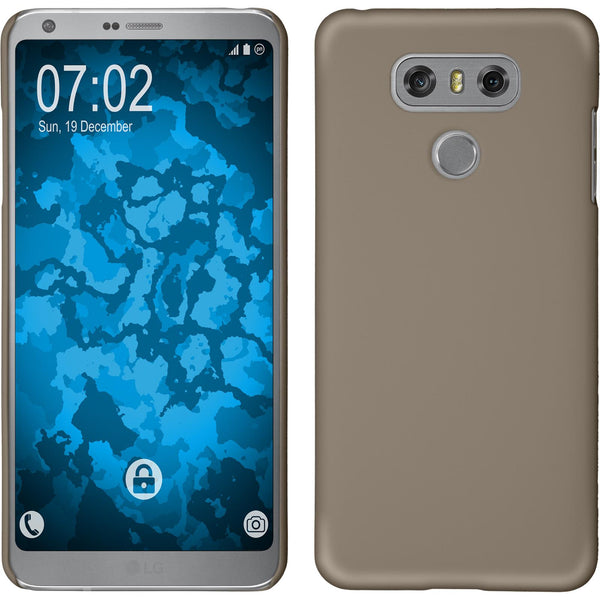 Hardcase für LG G6 gummiert gold