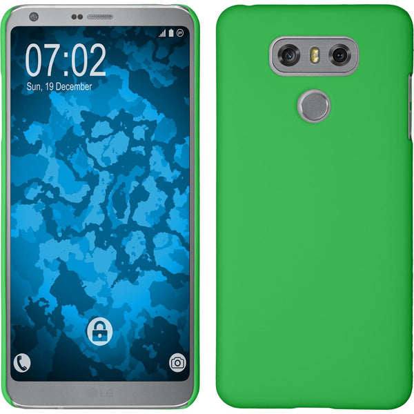 Hardcase für LG G6 gummiert grün