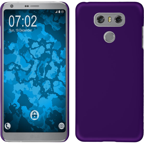 Hardcase für LG G6 gummiert lila