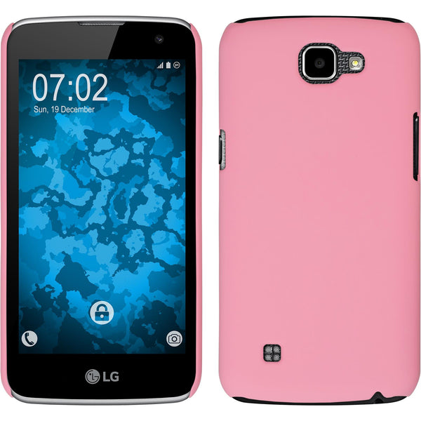 Hardcase für LG K4 2016 gummiert rosa