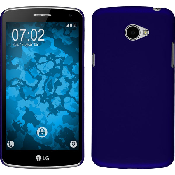 Hardcase für LG K5 gummiert blau