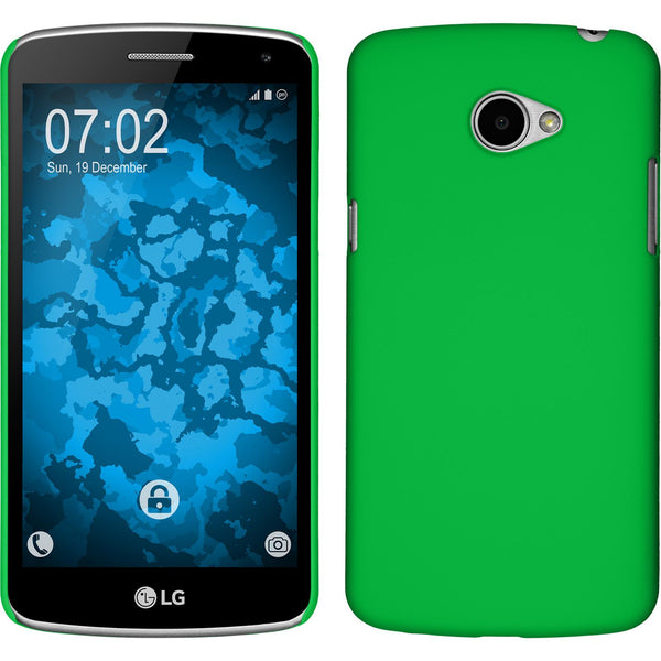 Hardcase für LG K5 gummiert grün