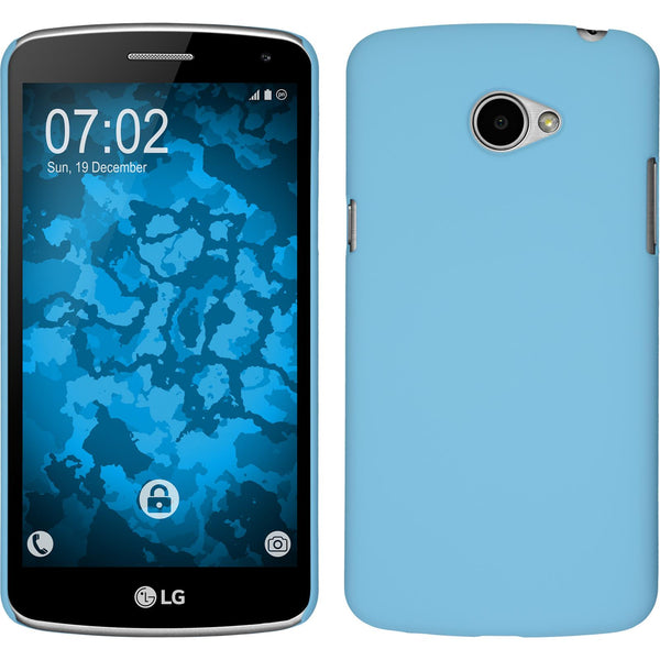 Hardcase für LG K5 gummiert hellblau
