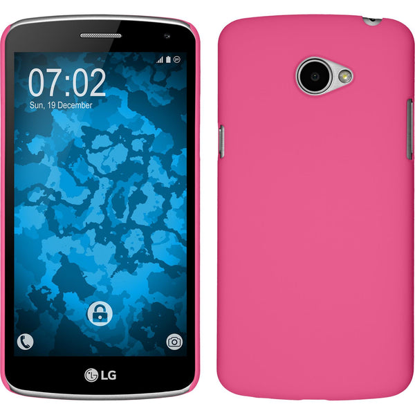 Hardcase für LG K5 gummiert pink