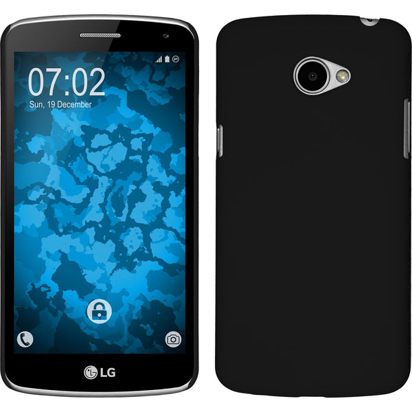 Hardcase für LG K5 gummiert schwarz