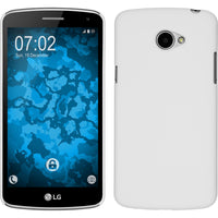 Hardcase für LG K5 gummiert weiﬂ