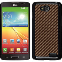 Hardcase für LG L90 Carbonoptik bronze