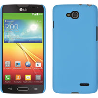 Hardcase für LG L90 gummiert hellblau