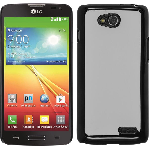 Hardcase für LG L90 Lederoptik weiß