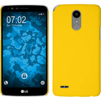 Hardcase für LG Stylus 3 gummiert gelb