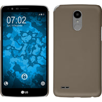 Hardcase für LG Stylus 3 gummiert gold
