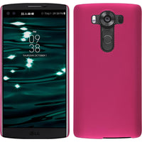Hardcase für LG V10 gummiert pink