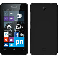 Hardcase für Microsoft Lumia 430 Dual gummiert schwarz