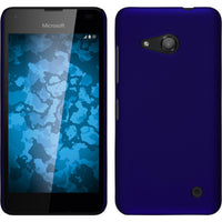 Hardcase für Microsoft Lumia 550 gummiert blau