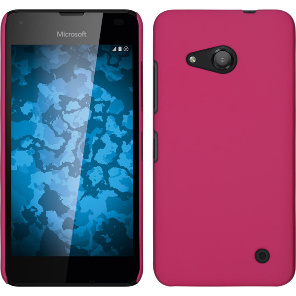Hardcase für Microsoft Lumia 550 gummiert pink