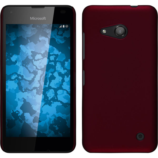 Hardcase für Microsoft Lumia 550 gummiert rot