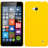 Hardcase für Microsoft Lumia 640 gummiert gelb