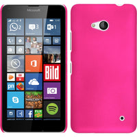 Hardcase für Microsoft Lumia 640 gummiert pink