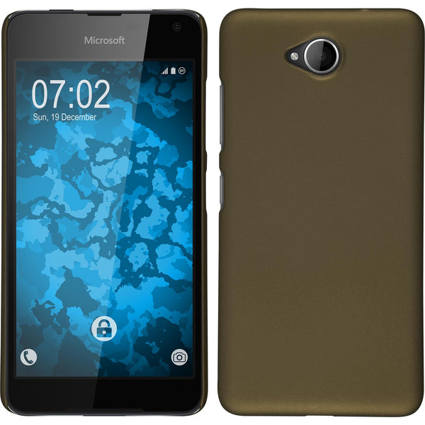 Hardcase für Microsoft Lumia 650 gummiert gold