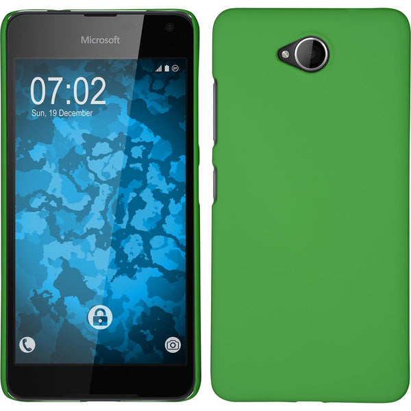 Hardcase für Microsoft Lumia 650 gummiert grün