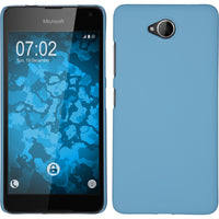 Hardcase für Microsoft Lumia 650 gummiert hellblau