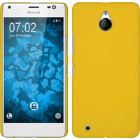 Hardcase für Microsoft Lumia 850 gummiert gelb