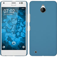 Hardcase für Microsoft Lumia 850 gummiert hellblau