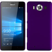 Hardcase für Microsoft Lumia 950 gummiert lila